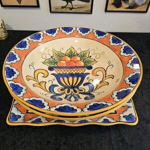 "Villa Majorca" Pattern 3 Pc Serving Set